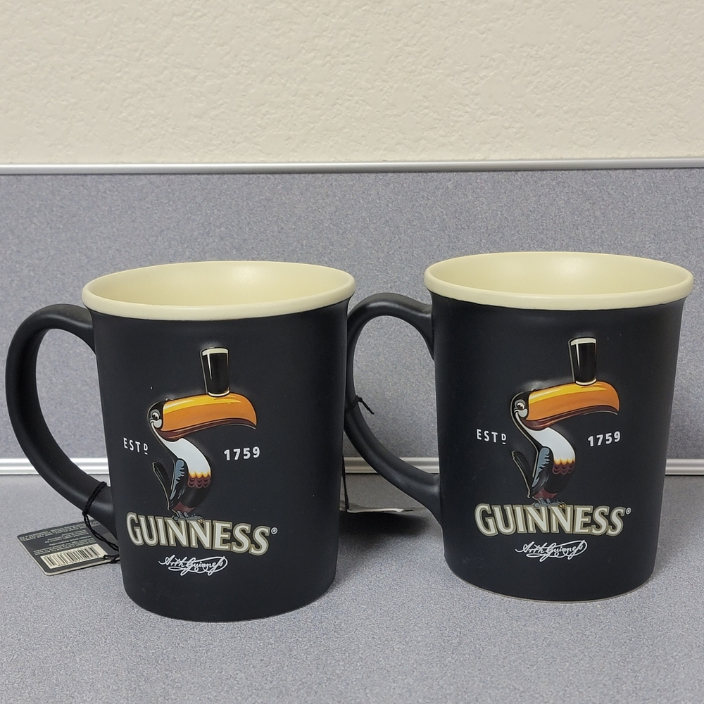 Guinness Mugs - Set Of 2 - NWT - Picture 4 of 7